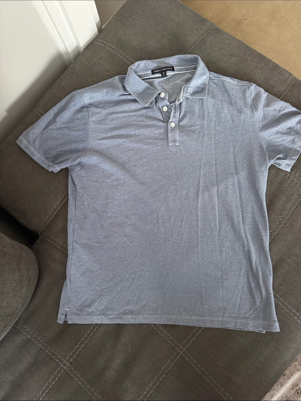 Robert Barakett -  Men's Heathered Sky Blue Polo